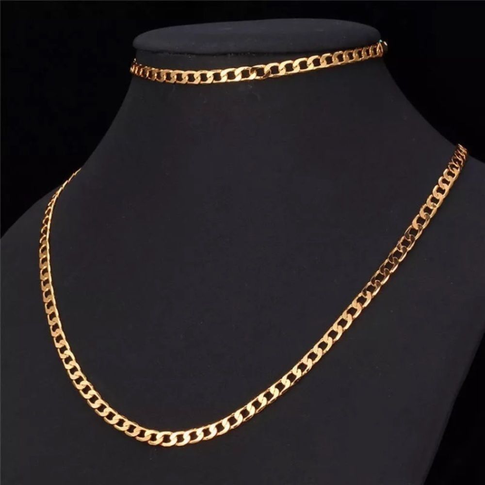 Bundle! Cuban Link Bracelet & Necklace Set NEW - Picture 3 of 5
